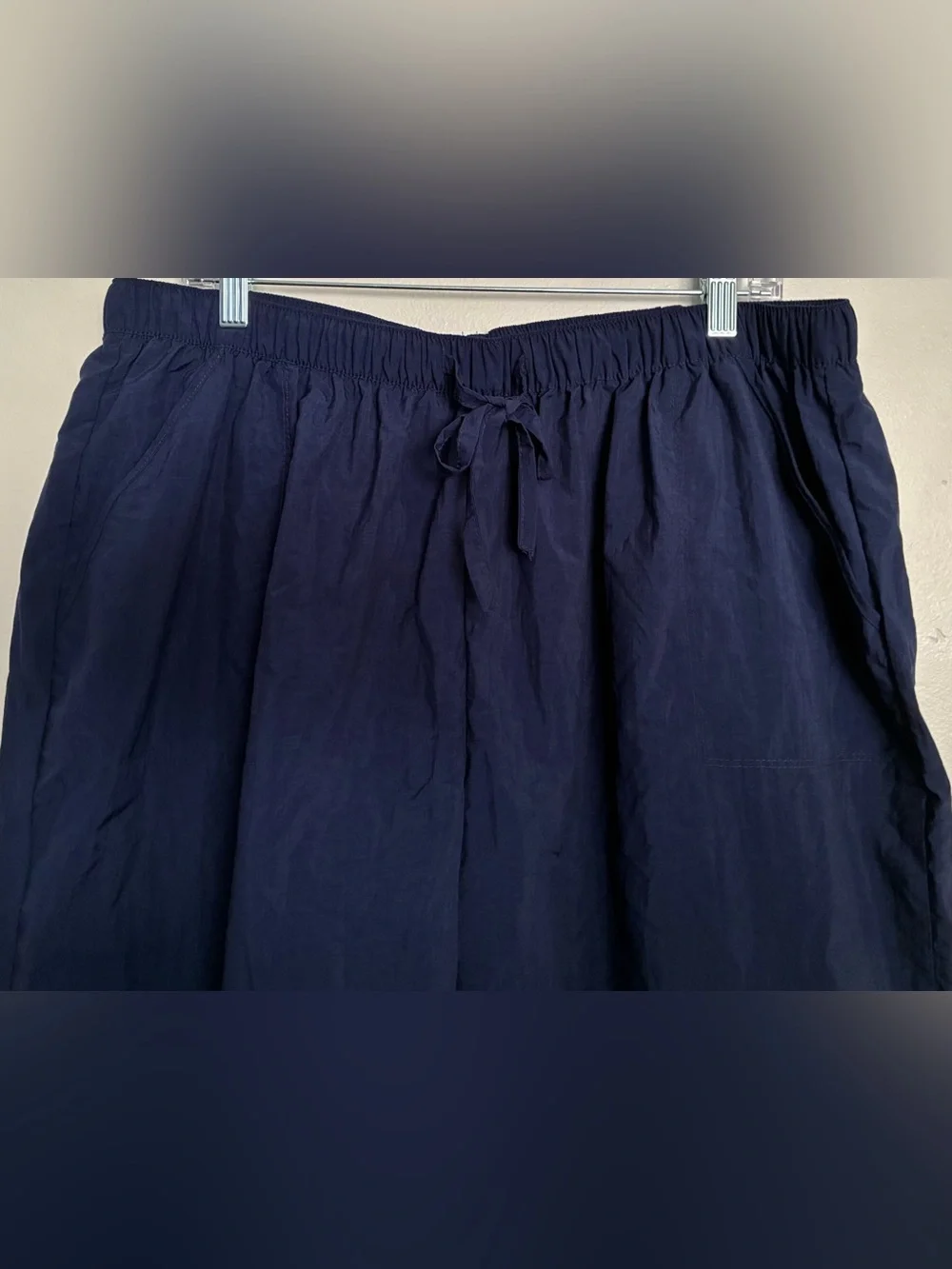 Swimsuits For All Navy Elastic Waist Woman’s Shorts With Pockets Size 22-24 NWT